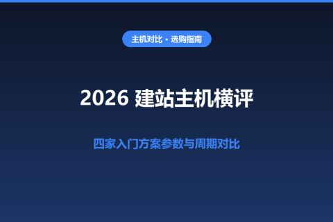 2026 建站主机横评：SiteGround、InterServer、UltaHost 与 Hostinger 怎么选？