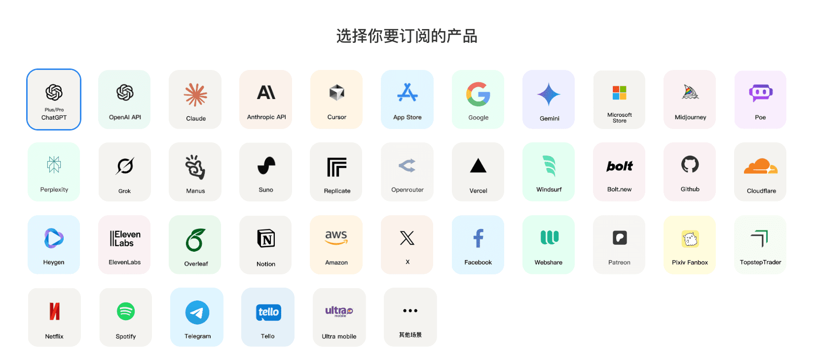 wildcard支持的服务