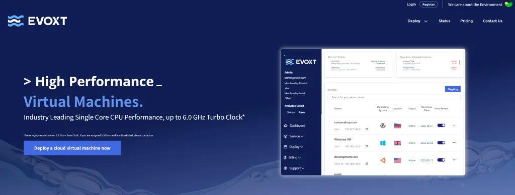 Evoxt官网截图